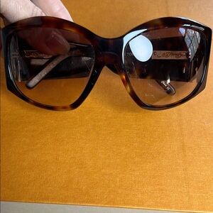 Ed Hardy Tortoise Shell Sunglasses with case.